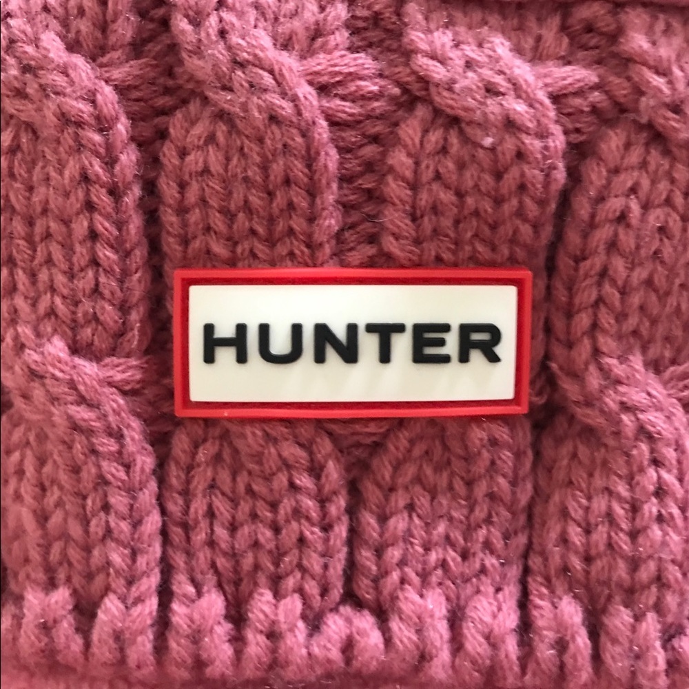 pink knit hunter boot sock (for short boot)